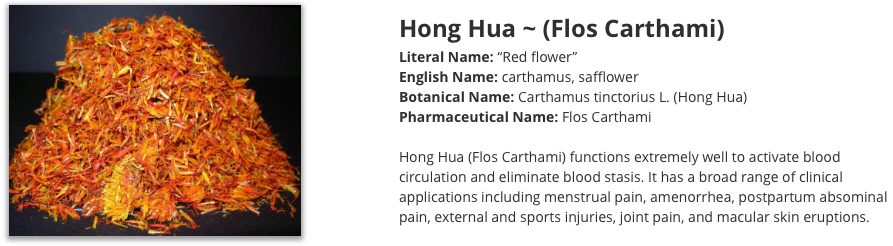 Hong Hua safflower
